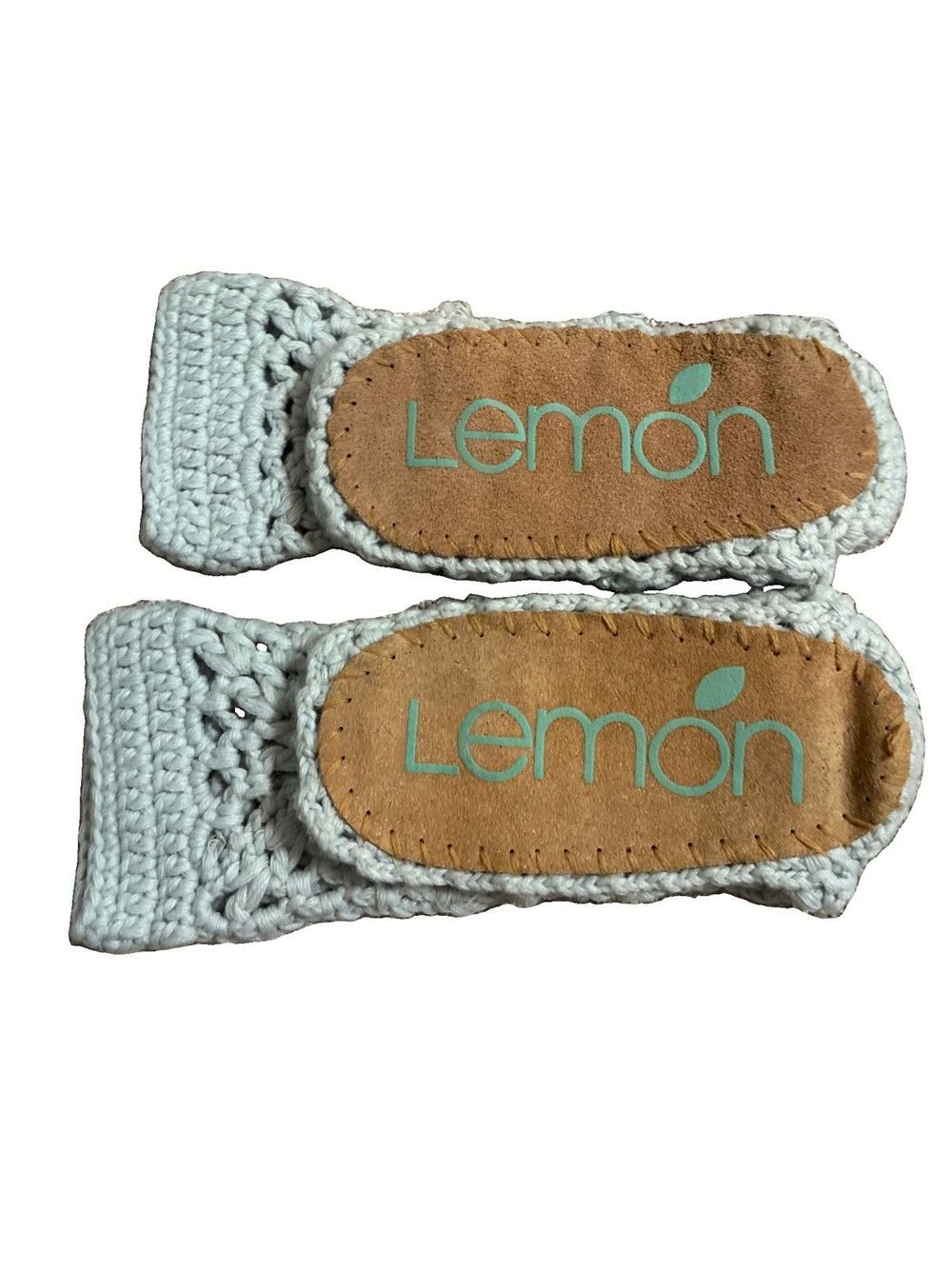 Anthropologie “LEMON” Hand-Knit Cabin Booties Fleece Lined Slipper Socks Size S-
